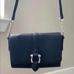 Chaps Black Crossbody Purse